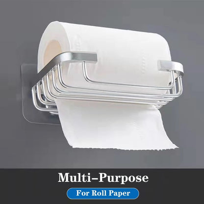 Multi-purpose Soap Dish Punch-free Aluminum Soap Holder Draining Shelve Wall Mounted Soap Container Bathroom Kitchen Accessories - StorageandmoreStorage