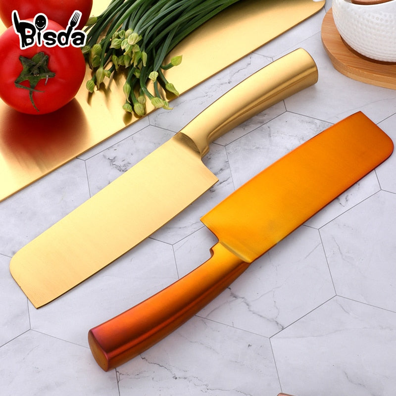 Kitchen Knives Stainless Steel Chef Knife Kitchen Utensil Vegetable Chopping Cooking Accessories Kit Cleaver 6.3 Inch - StorageandmoreStorage