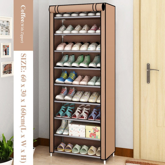 Multi-layer Simple Shoe Rack Entryway Space-saving Shoe Organizer Easy to Install Shoes Shelf Home Dorm Furniture Shoe Cabinet - StorageandmoreStorage