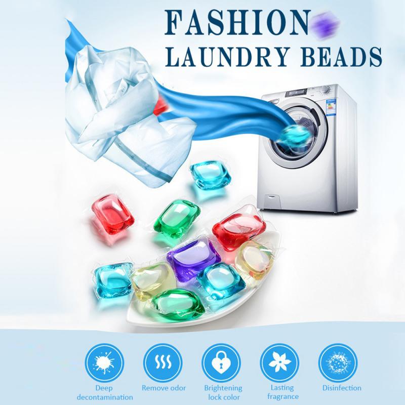 Colorful Laundry Ball Gel Beads Lasting Fragrance Antibacterial Protective Clothing Fragrance Liquid Household Clean Detergent - StorageandmoreStorage