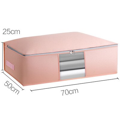 Portable Underbed Storage Boxes Household Clothes Storage Bags Folding Closet Organizer for Pillow Quilt Blanket - StorageandmoreStorage