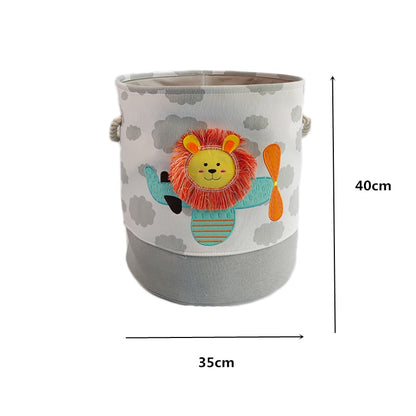 Cartoon Dinosaur Foldable Laundry Basket For Dirty Clothes Toys Storage Baskets Kids Organizer Bag Home Washing Organization - StorageandmoreStorage