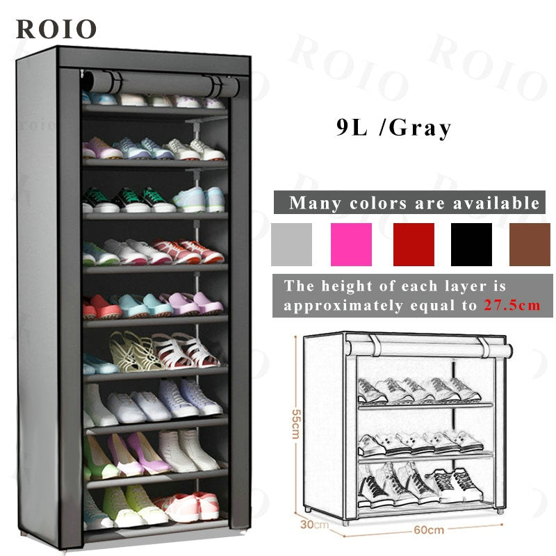 Multi-layer Simple Shoe Rack Entryway Space-saving Shoe Organizer Easy to Install Shoes Shelf Home Dorm Furniture Shoe Cabinet - StorageandmoreStorage