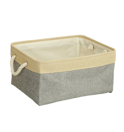 Cube Folding Storage Basket Foldable Linen Pet Toys Storage Box Organize Office Bedroom Closet Toys Laundry Basket - StorageandmoreStorage