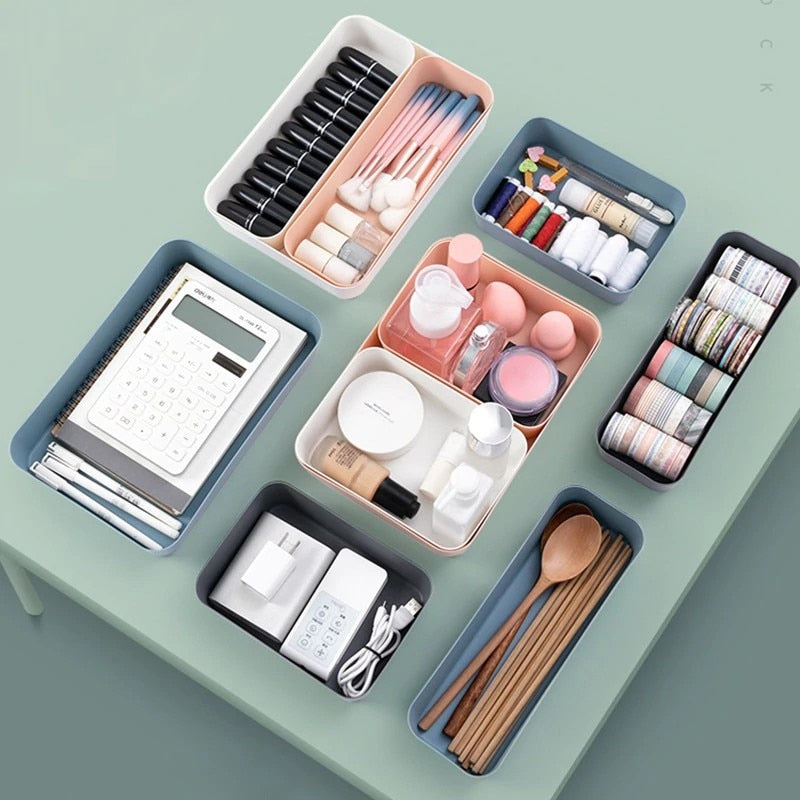 Household Convenient Storage Box Home Drawer Storage Box Kitchen Tableware Storage Organizer Tabletop Cosmetics Storage Case - StorageandmoreStorage