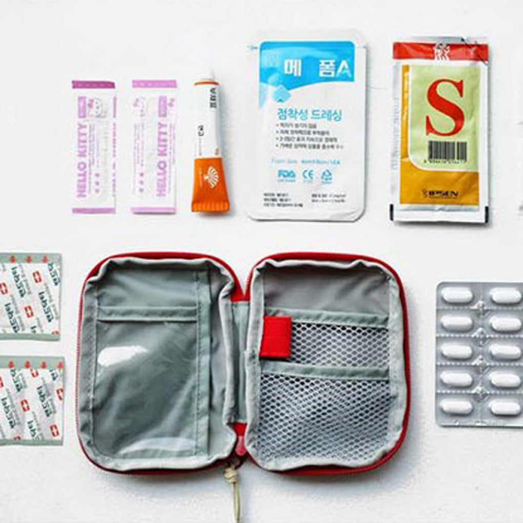 Cute Mini Portable Medicine Bag First Aid Kit Medical Emergency Kits Organizer Outdoor Household Medicine Pill Storage Bag - StorageandmoreStorage