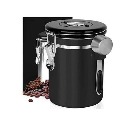 Stainless Steel Sealed Tank Storage Tank Moisture-proof Coffee Bean Milk Powder Jar Tea Pot Kitchen Grains Storage Box MSDL01 - StorageandmoreStorage