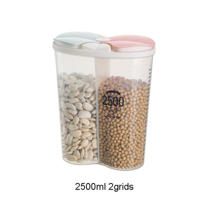 Sealed Storage Box Crisper Grains Food Storage Tank Household Kitchen Food Containers for Dry Cereals Measure Cups Kitchen Tool - StorageandmoreStorage