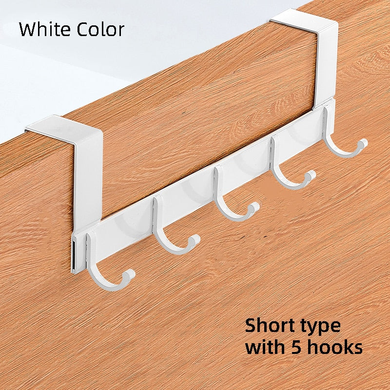 Hooks Over The Door Hook Home Bathroom Organizer Rack Clothes Coat Hat Towel Hanger New Bathroom Kitchen Accessories Holder - StorageandmoreStorage