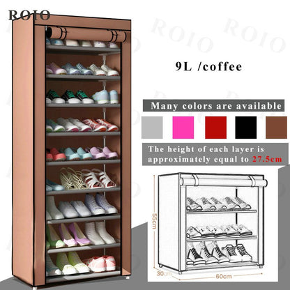 Multi-layer Simple Shoe Rack Entryway Space-saving Shoe Organizer Easy to Install Shoes Shelf Home Dorm Furniture Shoe Cabinet - StorageandmoreStorage