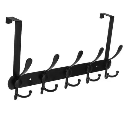 Stainless Steel Hooks Over The Door Home Bathroom Organizer Rack Clothes Coat Hat Towel Hanger New Bathroom Accessories Holder - StorageandmoreStorage