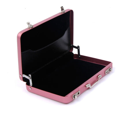 Aluminum Storage Box Business ID Credit Card Holder Mini Suitcase Bank Card Box Holder 2022 New Jewelry Case Rectangle Organizer - StorageandmoreStorage