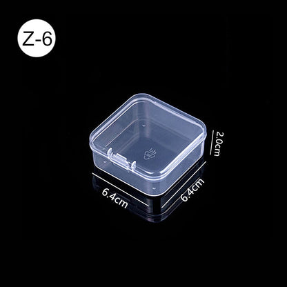 Mini Boxes Rectangle Clear Plastic Jewelry Storage Case Container Packaging Box for Earrings Rings Beads Collecting Small Items - StorageandmoreStorage