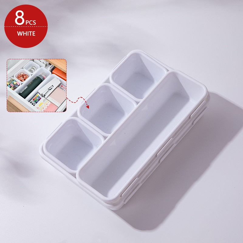 Transparent Desk Acrylic Storage Box Drawer Organizers  Jewelry Makeup Organizer For Cosmetic Closet Organizer For Small Things - StorageandmoreStorage