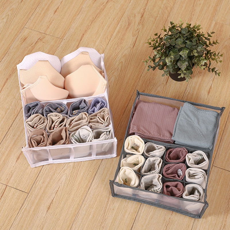 Foldable Drawer Storage Organizer Closet Divider Boxes for Underwear Socks Tie Wardrobe Clothes Storage Organizers Sets - StorageandmoreStorage