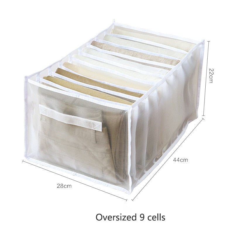 Sweater Clothes Storage Grid Boxes Student Dormitory Wardrobe Closet Drawer Organizer T-shirt Pants Clothing Separation Box - StorageandmoreStorage