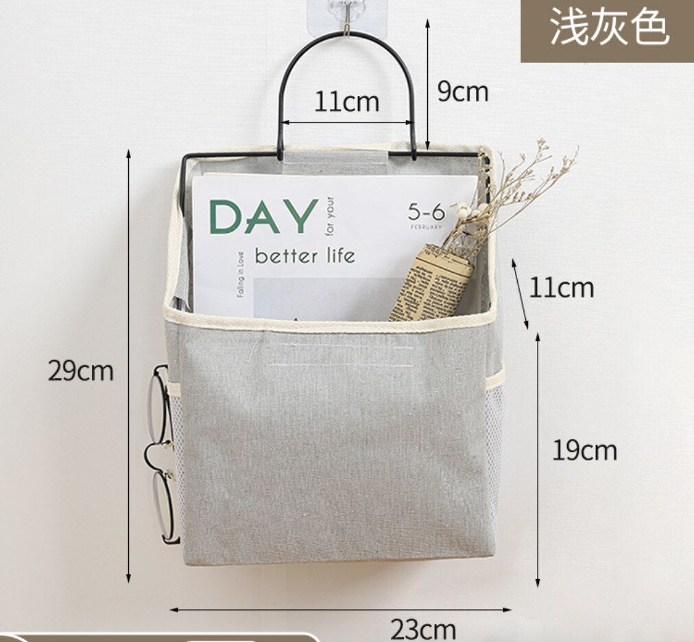 Wall Hanging Storage Bag Waterproof Over The Door Closet Organizer Hanging Pocket Organizer Box Containers for Bedroom Bathroom - StorageandmoreStorage