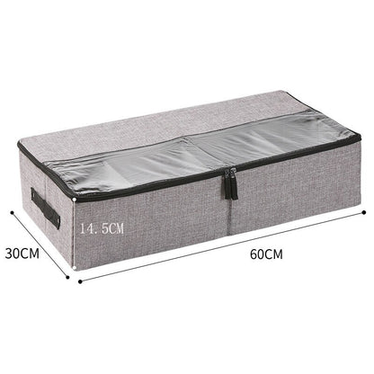 Under Bed Shoe Storage Box Bedroom Organizer PVC Waterproof Shoe Storage Bag Underbed Storage Solution Travel Boot Storage Bag - StorageandmoreStorage