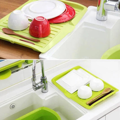 Sink Draining Rack Tray Cutlery Filter Plate Storage Bowl Cup Drainer Dishes Sink Drain Shelving Rack Drain Board Kitchen Tools - StorageandmoreStorage