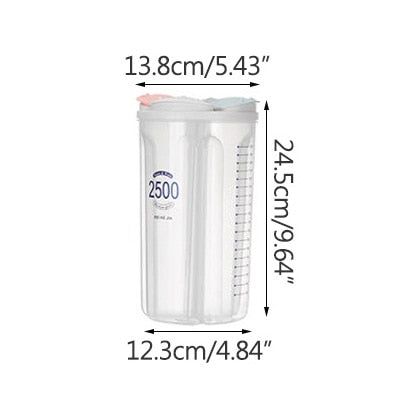 Kitchen Storage Box Food Storage Box Kitchen Supplies Grain Storage Tank  Moisture-Proof Sealed Cans Transparent Organizers - StorageandmoreStorage