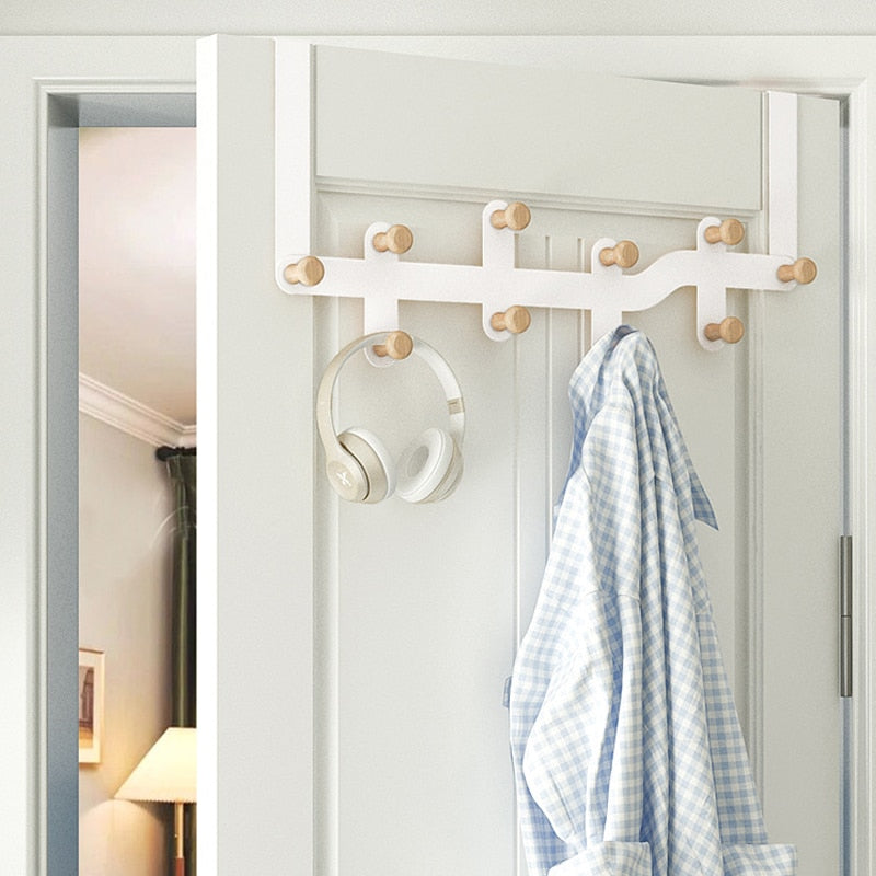 Hooks Over The Door Hooks Home Bathroom Organizer Rack Clothes Coat Hat Towel Hanger New Bathroom Kitchen Accessories Holder - StorageandmoreStorage