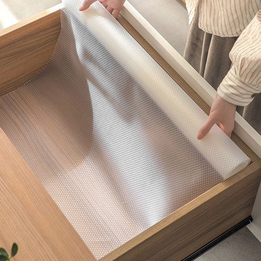 Shelf Liner Kitchen Cabinets Liner Non-Stick Drawer Mats EVA Protector Shelving Cupboard Lining Clear Cabinet Mat Drawer Mat - StorageandmoreStorage