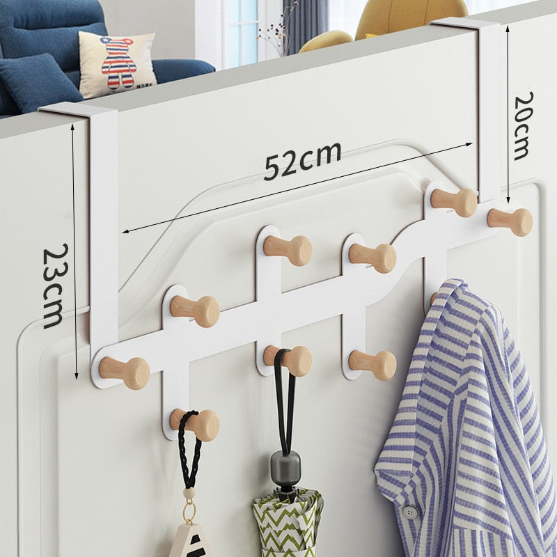 Hooks Over The Door Hooks Home Bathroom Organizer Rack Clothes Coat Hat Towel Hanger New Bathroom Kitchen Accessories Holder - StorageandmoreStorage