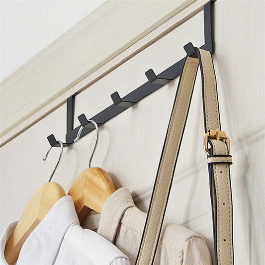 Door Hanger Hooks Over The Door Home Bathroom Organizer Rack Clothes Coat Towel Hanger Bag Holder Kitchen Accessories Cap Holder - StorageandmoreStorage