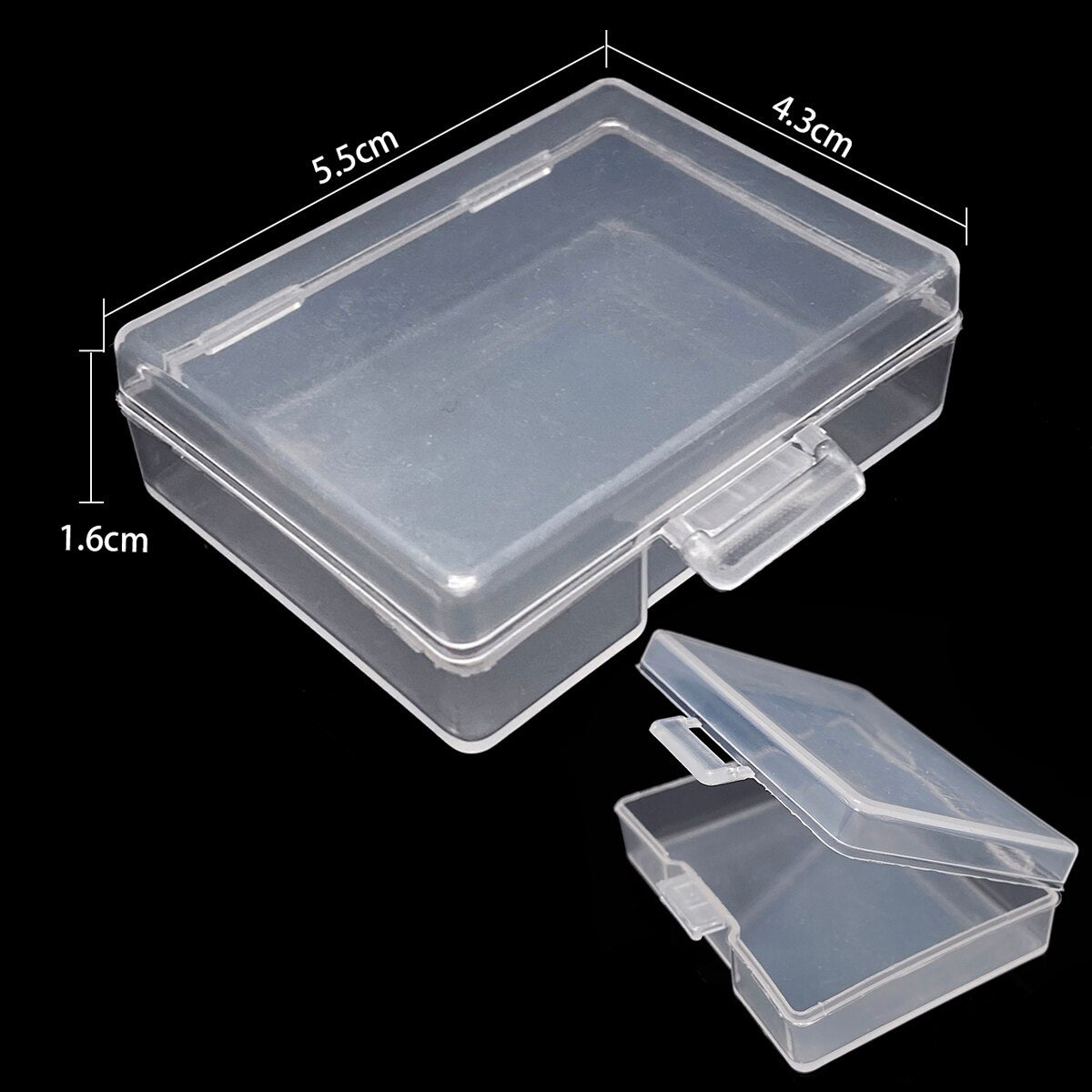 Plastic Storage Jewelry Box Compartment Adjustable Container for Beads earring box for jewelry rectangle Box Case - StorageandmoreStorage