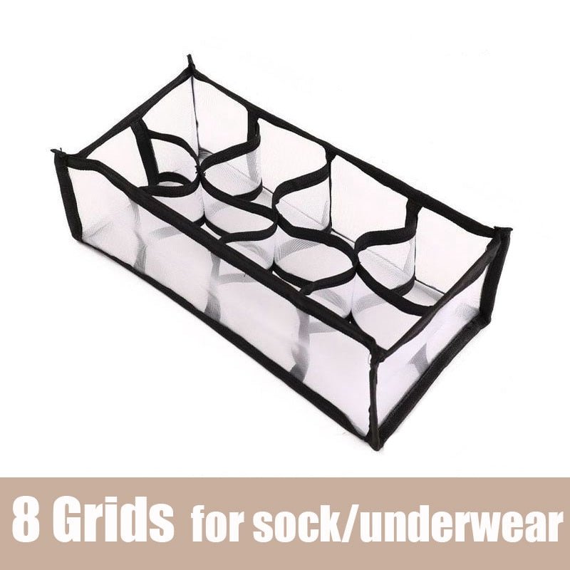 Foldable Drawer Storage Organizer Closet Divider Boxes for Underwear Socks Tie Wardrobe Clothes Storage Organizers Sets - StorageandmoreStorage