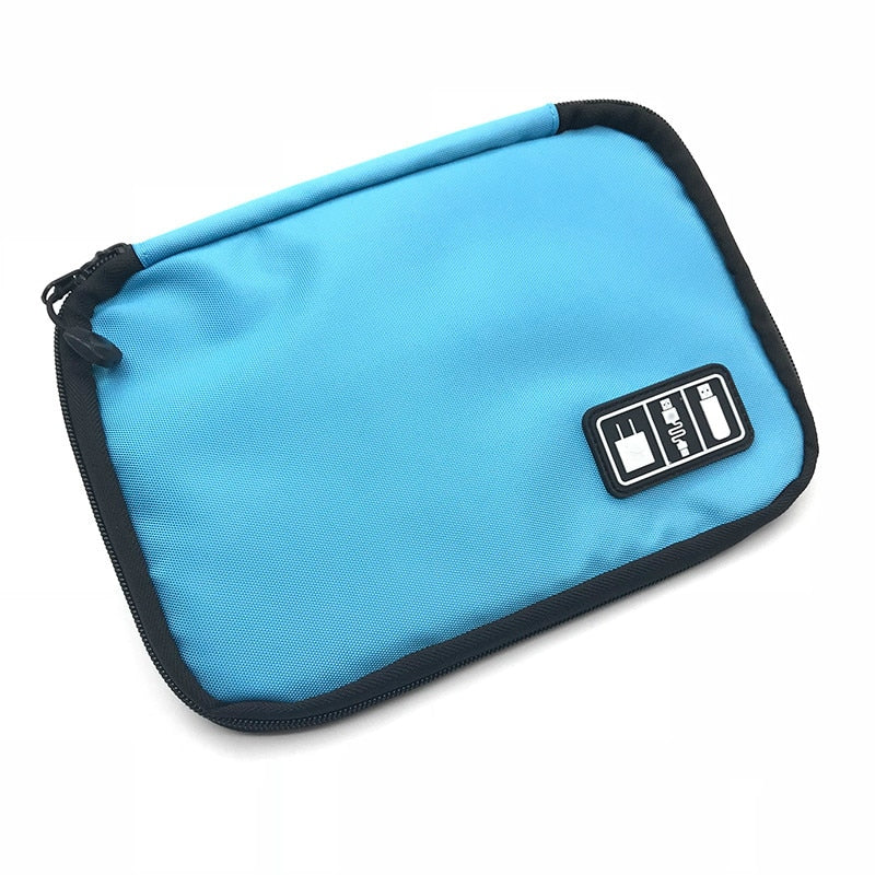 Cable Organizer Storage Bag System Kit Case USB Data Cable Earphone Wire Pen Power Bank SD Card Digital Gadget Device Travel Bag - StorageandmoreStorage