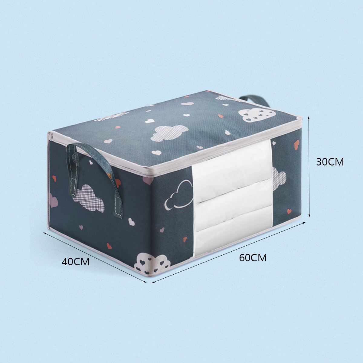 Quilt Clothes Storage Bag Big Capacity Duvet Blanket Sorting Bags Dustproof Closet Under-Bed Storage Moisture Proof Organizer - StorageandmoreStorage