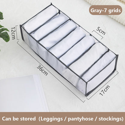 Wardrobe organizer Jeans storage boxes Closet Organizer Foldable Underwear Organizers Pants Storage Dividers Drawer Organizer - StorageandmoreStorage