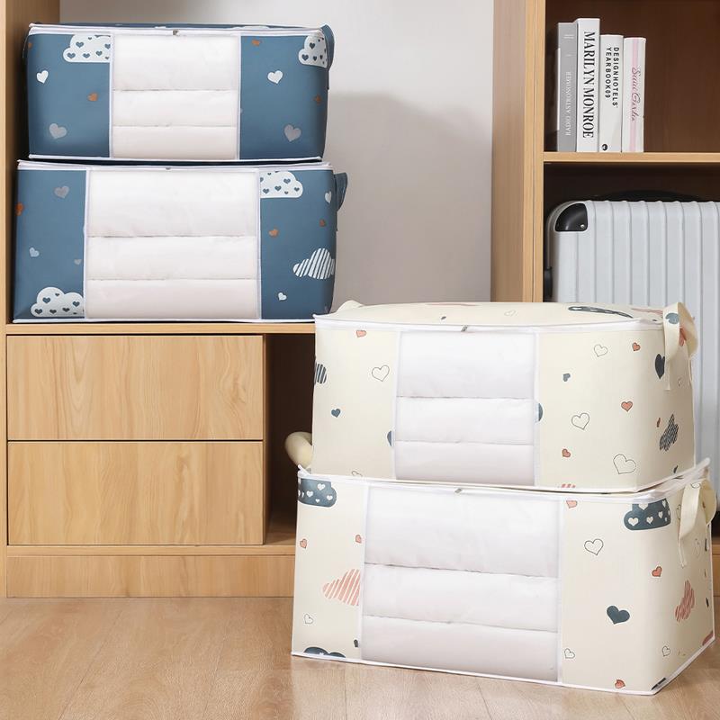 NEW Foldable Storage Bag Clothes Blanket Quilt Closet Sweater Organizer Box Pouches Fashion Sale Clothes Cabinet Organizer - StorageandmoreStorage