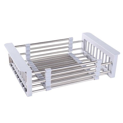 Kitchen Drain Rack Vegetable Fruit Dish Sponge Drainer Holder Basket Dinnerware Drying Shelf Stainless Steel Drainer Holder - StorageandmoreStorage