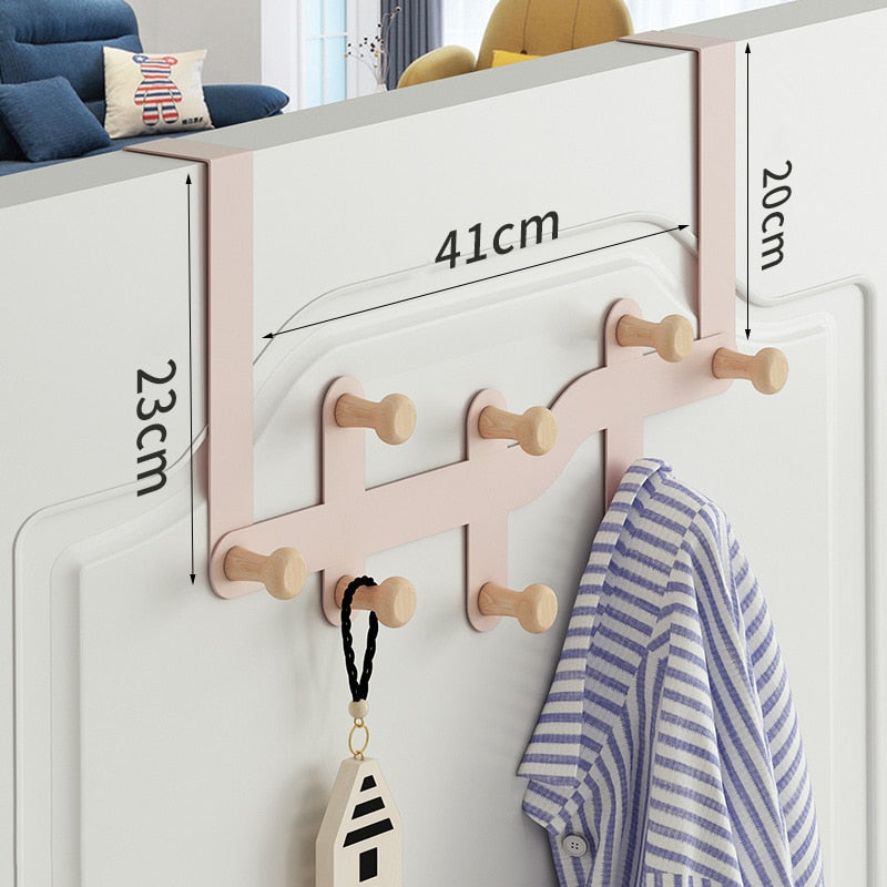 Hooks Over The Door Hooks Home Bathroom Organizer Rack Clothes Coat Hat Towel Hanger New Bathroom Kitchen Accessories Holder - StorageandmoreStorage