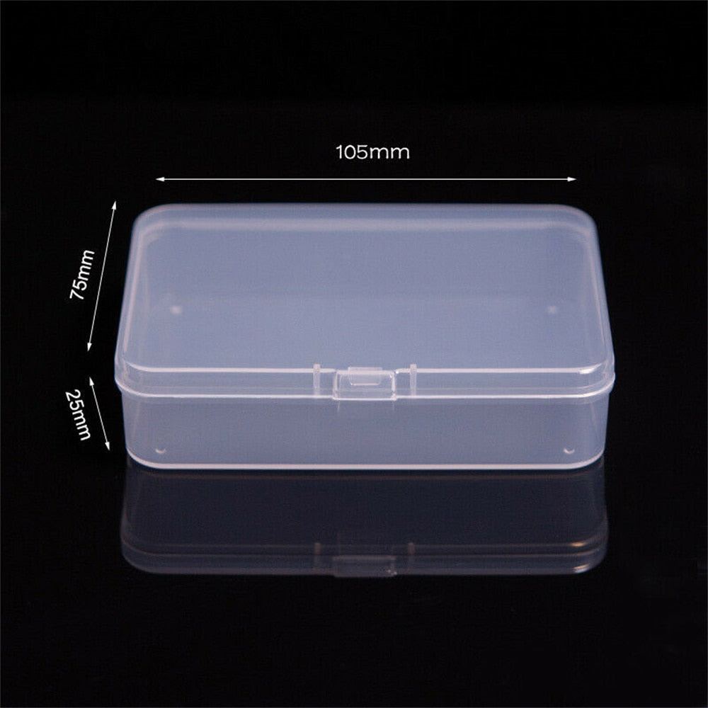 Top Selling Transparent Plastic Storage Box Clear Square Multipurpose Display Case Plastic Jewelry Storage Boxes Multiple Sizes - StorageandmoreStorage