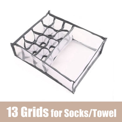 Foldable Drawer Storage Organizer Closet Divider Boxes for Underwear Socks Tie Wardrobe Clothes Storage Organizers Sets - StorageandmoreStorage