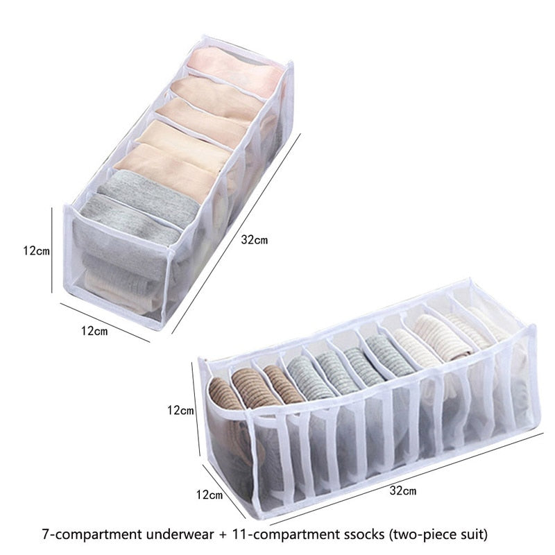 Sweater Clothes Storage Grid Boxes Student Dormitory Wardrobe Closet Drawer Organizer T-shirt Pants Clothing Separation Box - StorageandmoreStorage