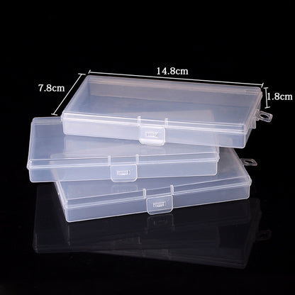 Top Selling Transparent Plastic Storage Box Clear Square Multipurpose Display Case Plastic Jewelry Storage Boxes Multiple Sizes - StorageandmoreStorage