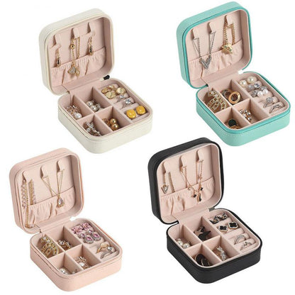 New Jewelry Case Boxes Jewelry Organizer Display Travel Girls Princess Storage Jewelry Box High Quality Earring Holder Gifts Hot - StorageandmoreStorage