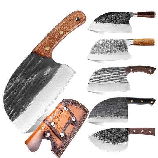 XITUO Superior Professional Handmade Forged Carbon Steel Chef Kitchen Slicing Chopping Kitchen Knife Traditional Cooking Tools - StorageandmoreStorage