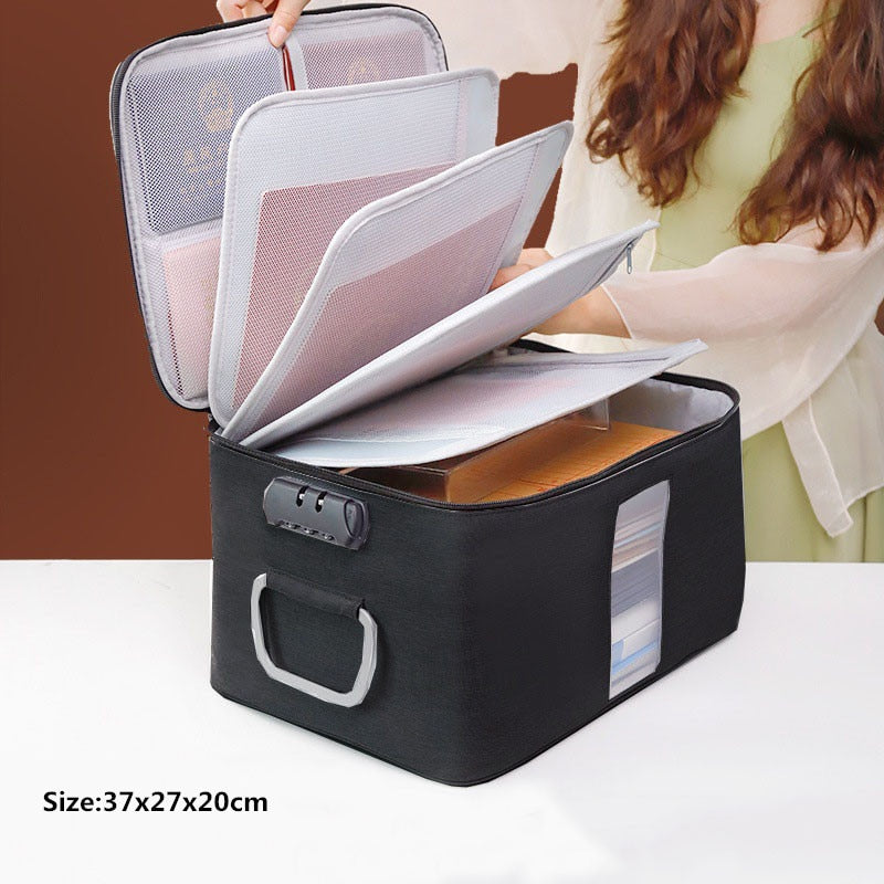 Document Storage Bag Organizer Desk Stationery Women Travel Files Card Folder Holder Tool Case Handbag Home Office Accessories - StorageandmoreStorage