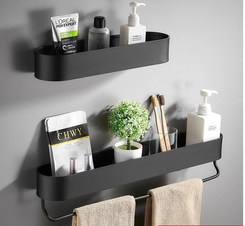 No-Perforating Toilet Bathroom Shelving Toilet Washstand Towel Holder Kitchen Storage Rack Holder Bathroom Accessories - StorageandmoreStorage