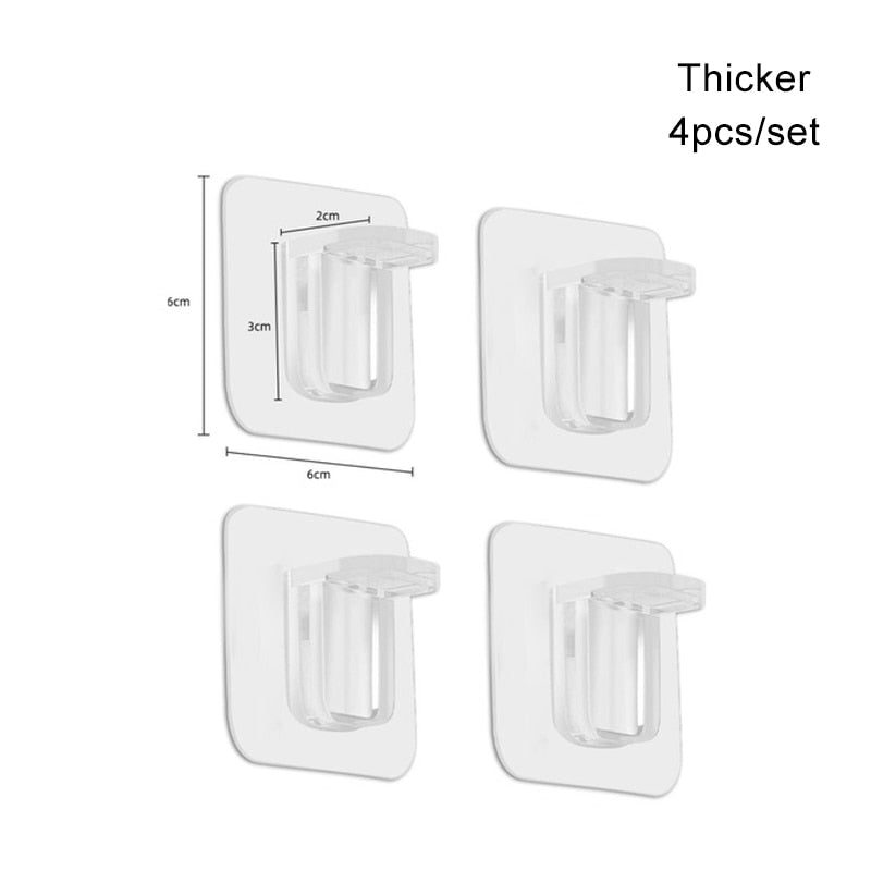 4/10pcs Adhesive Shelf Support Pegs Shelf Support Adhesive Pegs Closet Cabinet Shelf Support Clips Wall Hangers Strong Holders - StorageandmoreStorage