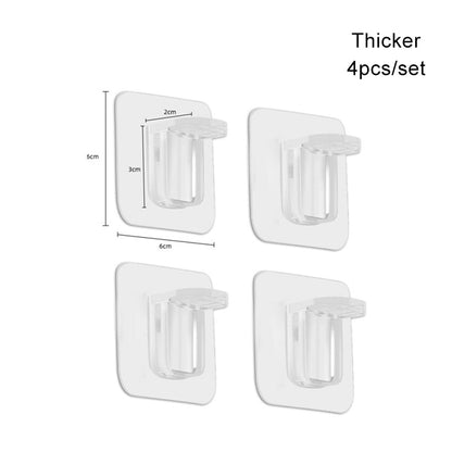 4/10pcs Adhesive Shelf Support Pegs Shelf Support Adhesive Pegs Closet Cabinet Shelf Support Clips Wall Hangers Strong Holders - StorageandmoreStorage