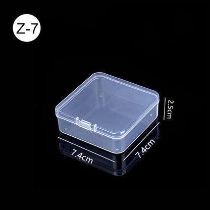 Mini Boxes Rectangle Clear Plastic Jewelry Storage Case Container Packaging Box for Earrings Rings Beads Collecting Small Items - StorageandmoreStorage