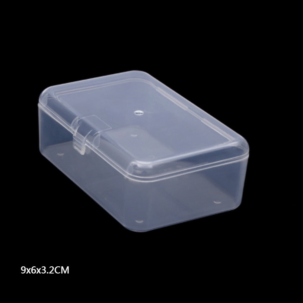 Top Selling Transparent Plastic Storage Box Clear Square Multipurpose Display Case Plastic Jewelry Storage Boxes Multiple Sizes - StorageandmoreStorage