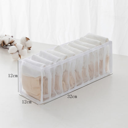 Sweater Clothes Storage Grid Boxes Student Dormitory Wardrobe Closet Drawer Organizer T-shirt Pants Clothing Separation Box - StorageandmoreStorage