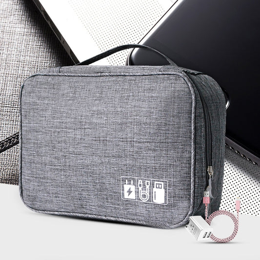 Cable Storage Bag Charger Wire Electronic Organizer Digital Gadget Pouch Cosmetic Kit Case Closet Wardrobe Accessories Supplies - StorageandmoreStorage